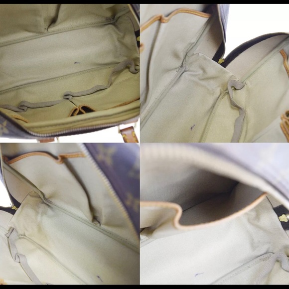 🌺LOUIS VUITTON Deauville Brown Canvas Tan Leather - Picture 9 of 12